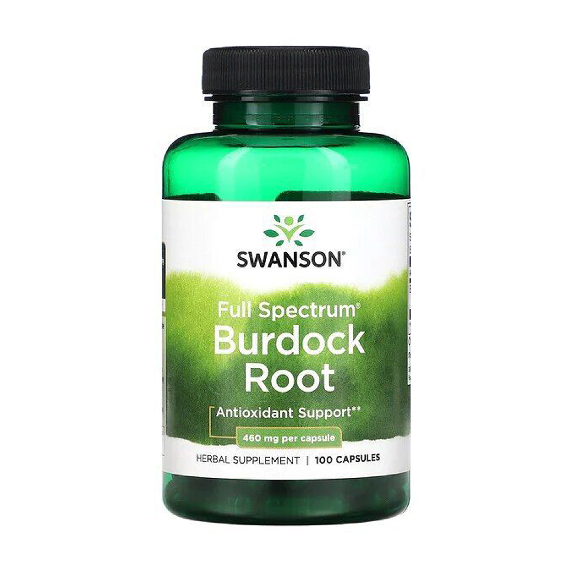 Корінь лопуха Swanson Full Spectrum Burdock Root 460 мг, 100 капсул